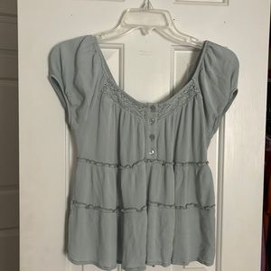 Baby doll blue shirt